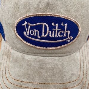 Von Dutch | Accessories | Von Dutch Nuderoyal Blue Velvet Mesh Trucker